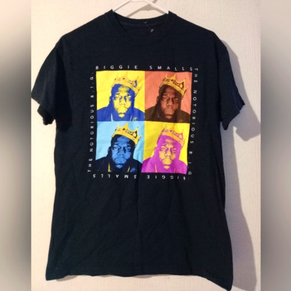 Notorious B.I.G. T-Shirt Mens Medium Black Biggie Smalls‎